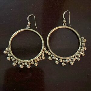 Gold hoop earrings